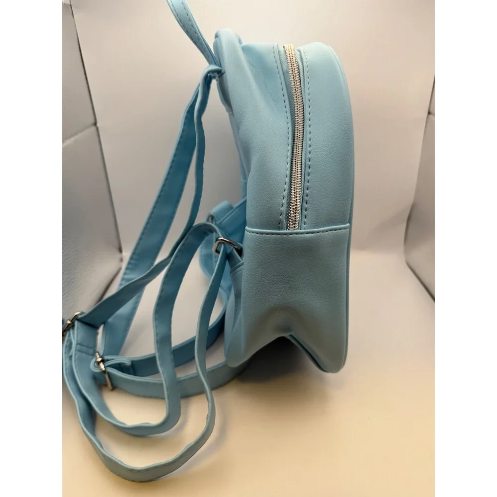 Disney Loungefly Alice in Wonderland We're All Mad Here Mini Backpack Blue